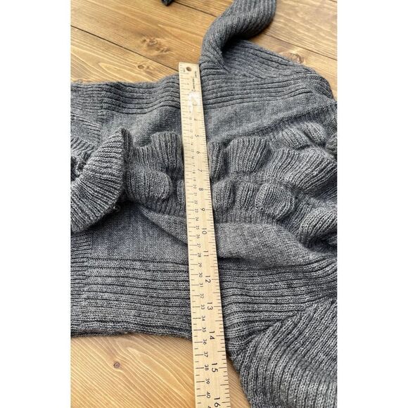 Elisabetta Collection Wool Mohair blend Open Cardigan Ruffle Women’s Size Small - Picture 10 of 12